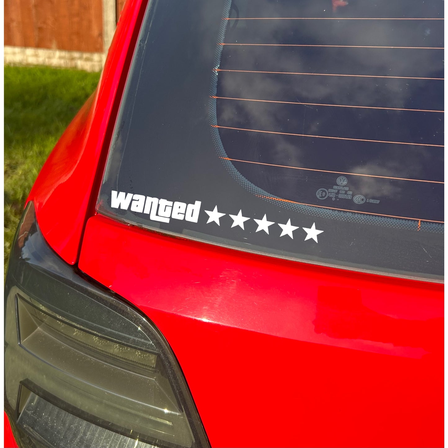 Wanted sticker