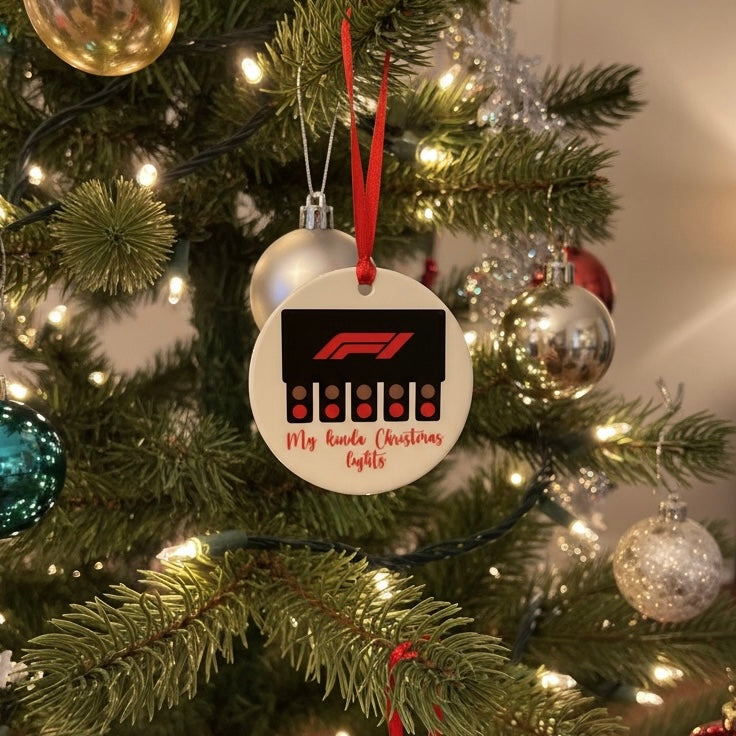 F1 Christmas ornament