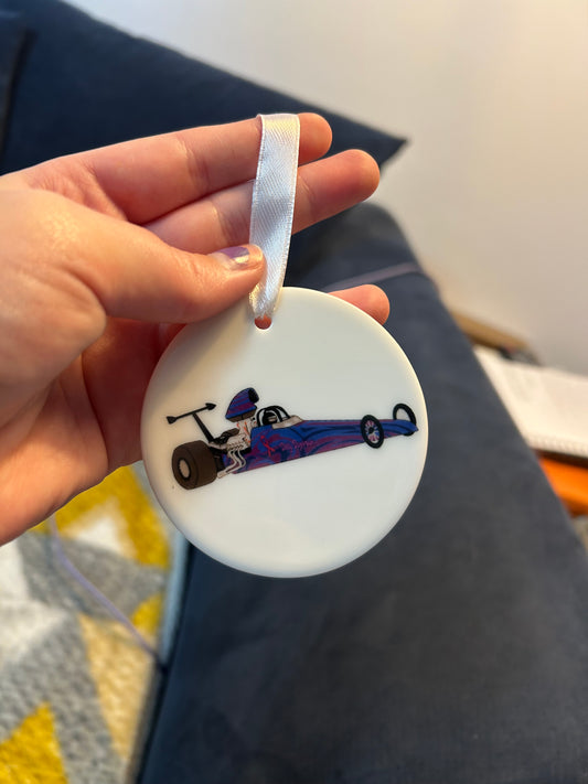 Custom car bauble disc