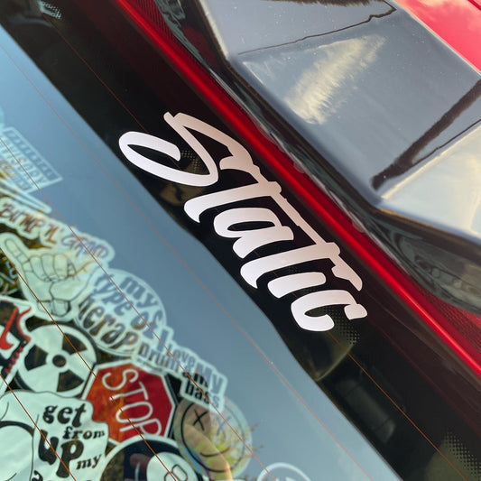 'Static' Vinyl sticker