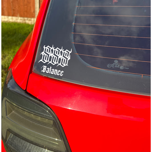 888 balance sticker