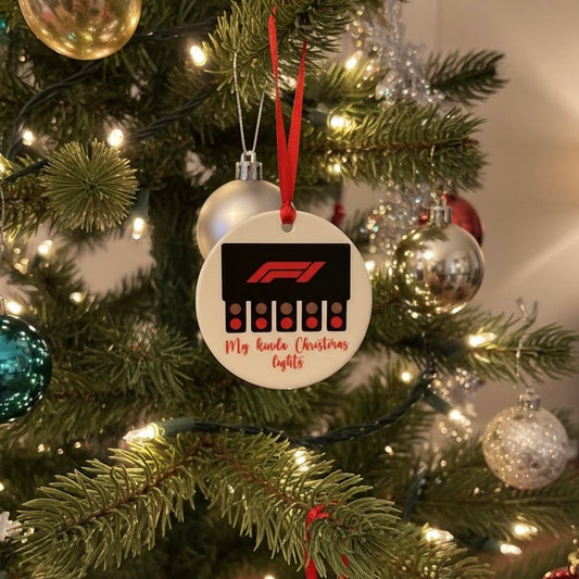 F1 Christmas ornament