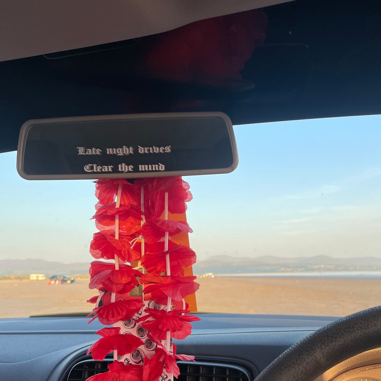 ‘Late night drives clear the mind’ sticker