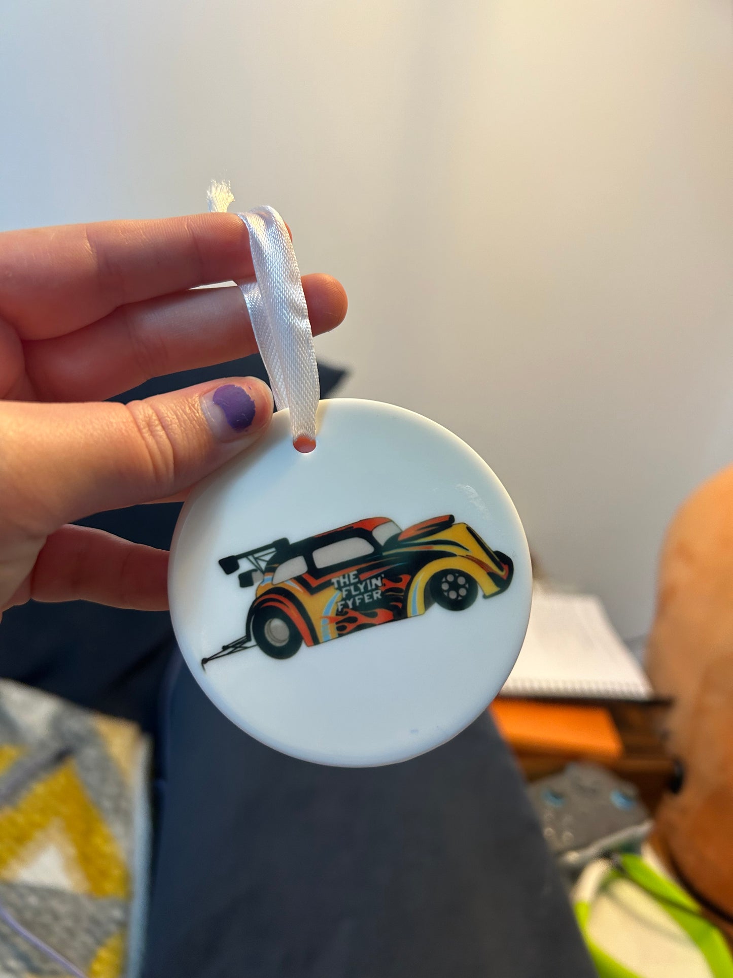 Custom car bauble disc