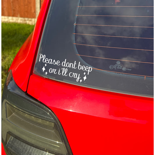 Don’t beep sticker