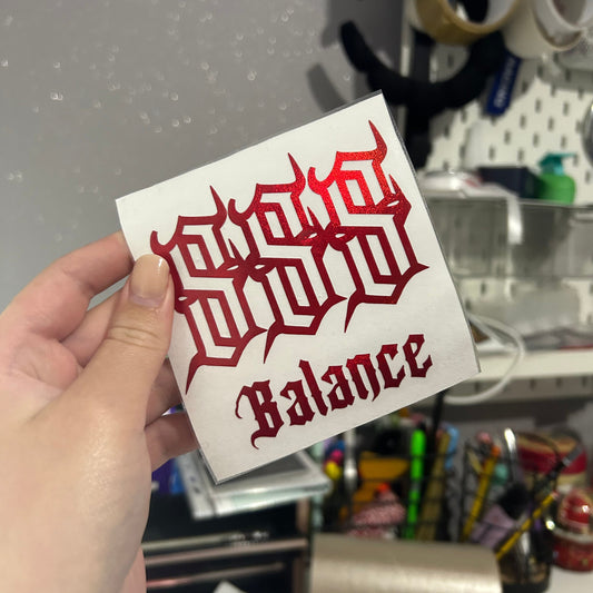 888 balance sticker